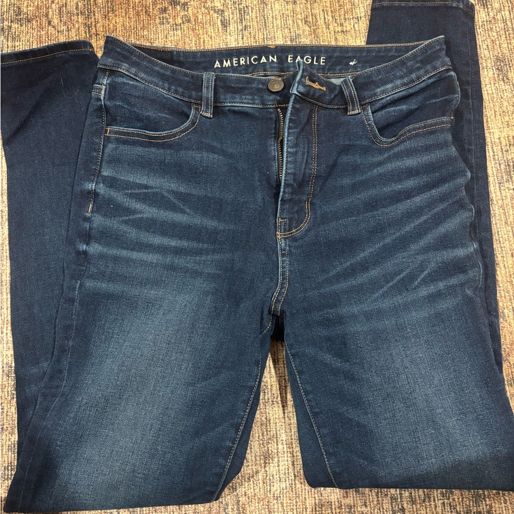American Eagle Outfitters Women's Deep Indigo Skinny Jeans